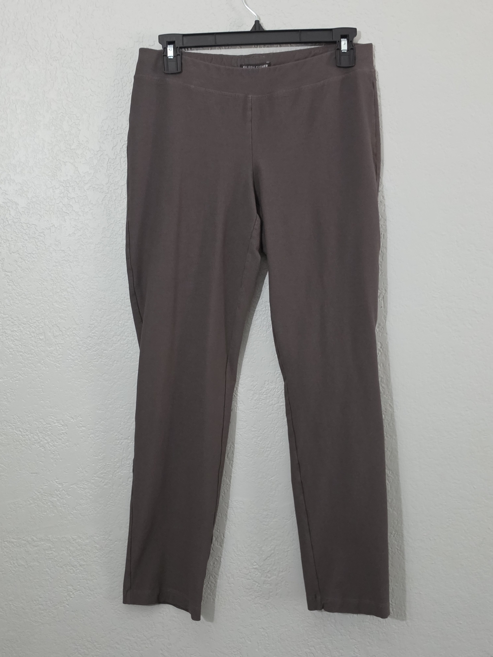 Eileen Fisher Washable Stretch Crepe Slim Pants Seaweed Straight-Leg Womens XS - Picture 4 of 11